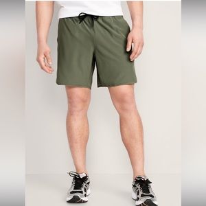 Old Navy StretchTec Swim to Street Shorts for Men in Olive Green Size M